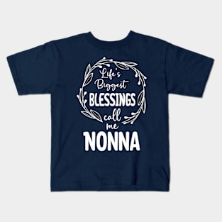 nonna with a circle Kids T-Shirt